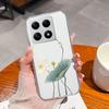 Case For Xiaomi 15T 15T Pro Adorable Astronaut Cat Anti-Fingerprint Fashion Transparent Housing For xiaomi15t 15tpro Protector