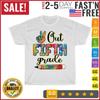 Tie Dye Peace Out 5th Grade Last Day of School Leopard Vintage T Shirt Men Women