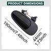 Left Right Exterior Outside Door Handle for Toyota Corolla Geo Prizm 1993-1997 RAV4 1996-1997 Left Hand Drive 69220-12170