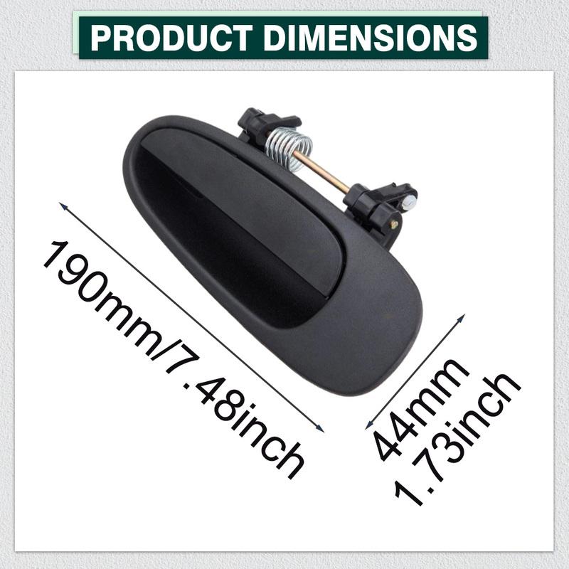 Left Right Exterior Outside Door Handle for Toyota Corolla Geo Prizm 1993-1997 RAV4 1996-1997 Left Hand Drive 69220-12170