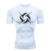 Herren Sport T-Shirt Training Fitness Kompression Laufen T-Shirt Rashgard Oberteile Tee Schnell Trocknend Kurzarm T-Shirt für Männer