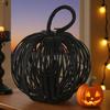 Woven Pumpkins Chandelier Hanging Lamp Holder Woven Ceiling Ornament For Bedroom Dining Room Halloween Decorations