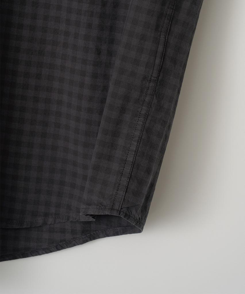 ANOTHER OFFICE Huge Garment Gingham Check Shirt (Sumi)