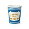 New York Iconic 'We Are Happy To Serve You' Ceramic Coffee Cup