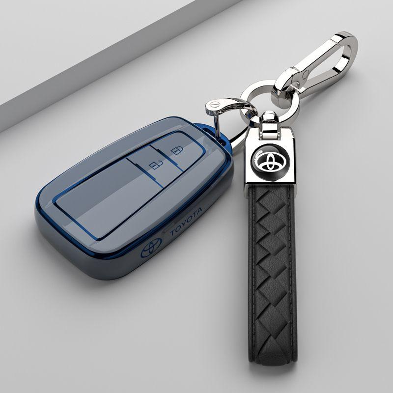 Soft TPU Car Key Cover Case Shell Fob For Toyota Prius Camry Corolla C-HR CHR RAV4 Prado 2018 Protection Keychain Accessories