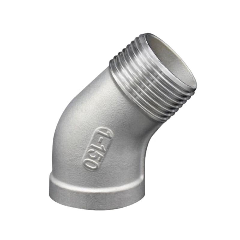 Raccord Coude à 45 Degrés Filetage Interne/Externe en Acier Inoxydable 304