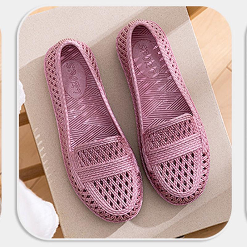 Dámské lehké protiskluzové prodyšné PVC sandály: Ideální pro letní svrchní oblečení