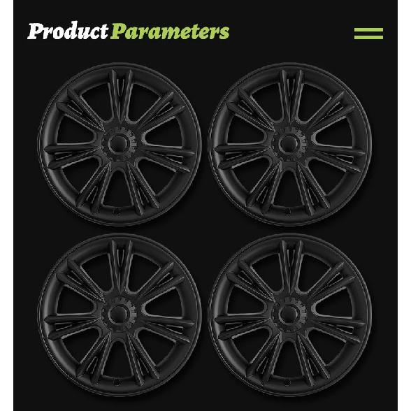4PCS for Model Y 2020-2024 Full Coverage Sport Wheel Cover Cap 19 Inch Replacement Automobile Hubcaps Accessories for Tesla