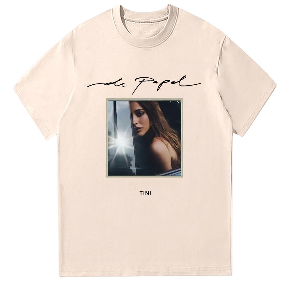 Tini De Papel 2025 Grafická trička Pánská Dámská Retro Vysoce kvalitní Módní oblečení Estetická Oversized Bavlněná trička Streetwear