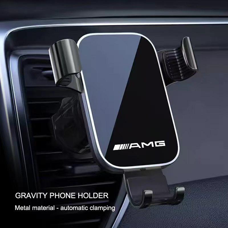 Gravity Type Car Phone Holder GPS Stand Accessories For Mercedes Benz AMG GLE GLS CLA CLE GLC CLS GLA W223 W213 Tire Valve Cap