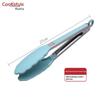 Anti Slip Cooking Serving Tongs Stainless Steel Food Clip Bread Salad Tong Heat-