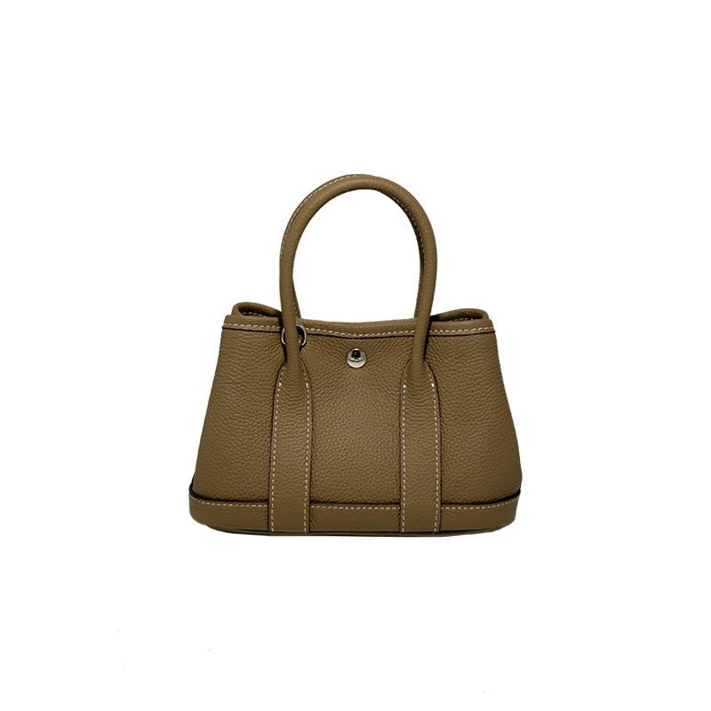 First layer cowhide garden bag going out fashionable commuter handbag shoulder bag women's bag