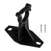 Hinged Clamp Gas Regulator Bracket, Black Nylon Mount with Snap Closure and Screw Base for Recreational Vehicle Cabinet Panel Installation