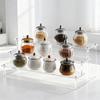 Versatile Tier Acrylic Display Stand for Perfume,Cupcakes & Art Supplies,Clear Display Shelf Riser for Action Figures Home Decor