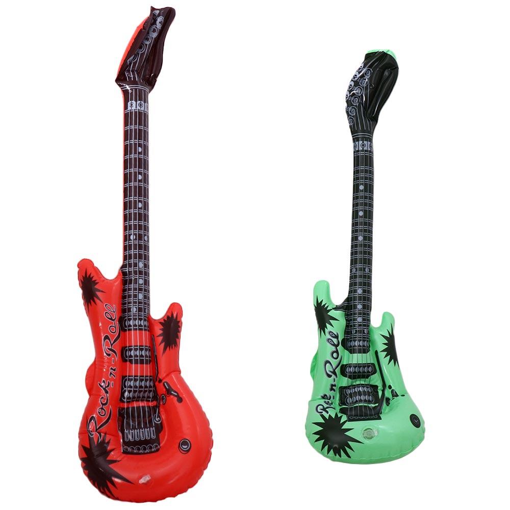 PVC Inflatable Guitar Balloon Random Color Guitar Foil Balloons  Birthdays Party