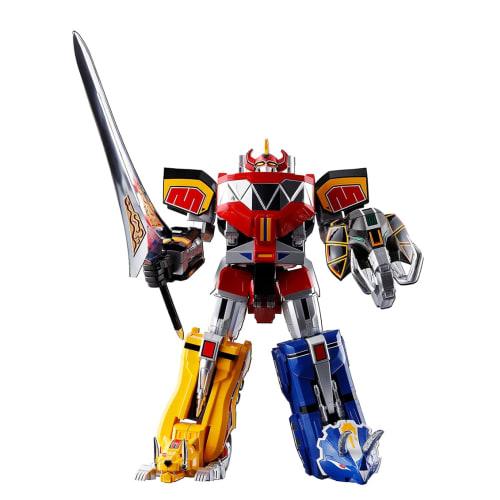 

TAMASHII NATIONS Soul of Chogokin Dinosaur Sentai Zyuranger Beast Emperor Daijuujin GX-72 Daijuujin & GX-78 Dragon Caesar, approximately 260mm, ABS &