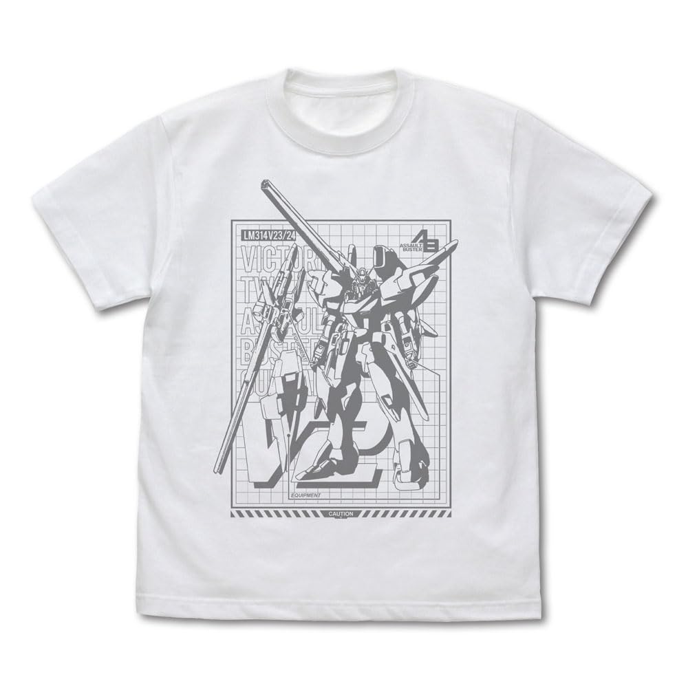 [Official] COSPA Mobile Suit V Gundam V2 Assault Buster Gundam T-Shirt WHITE L Size