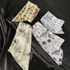 Ribbon Headband Long Scarf Chinese Style Printed Scarf Elegant Scarf Hair Band  Female