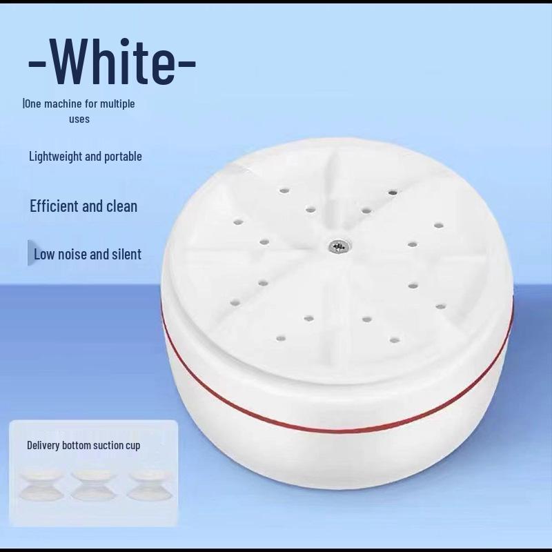 Portable Mini Automatic Washing Machine - Multi-Function, Turbo-Fast Cleaning for Dorms and Travel.