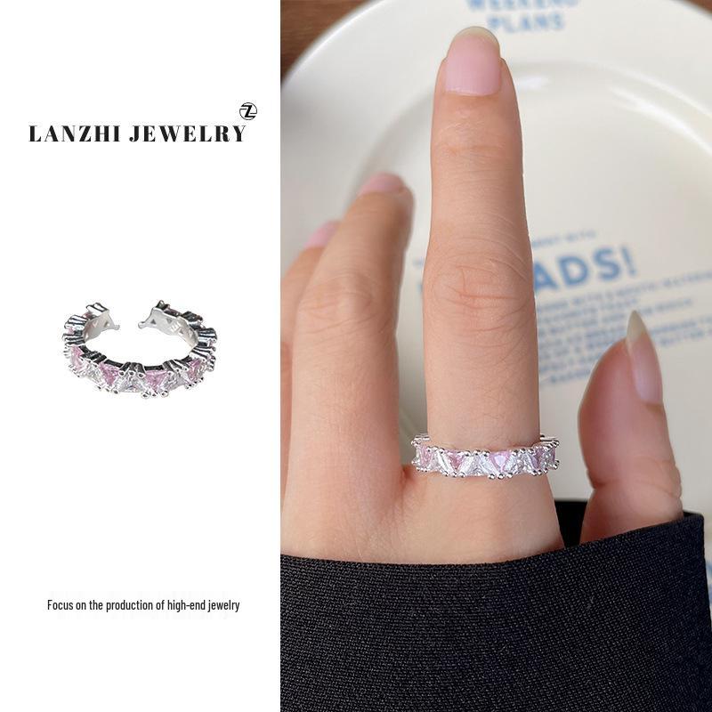 Lan Zhi Korean Dongdaemun Luxury 925 Silver Non-Fading Women's Ring