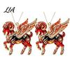 Festive Home Decorations 2Pcs 2D Goat Hanging Ornaments, Acrylic Winged Pendants, Year of Holiday Party Ornaments The Auspicious for Tree, Mantel, New