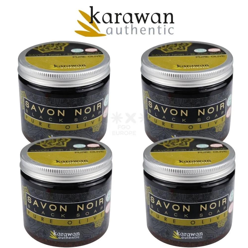 

French Karawan Black Olive Soap 200ml (4 pieces)