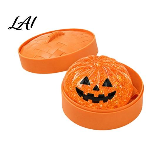Dumpling Stress Ball Halloween Squeeze Toy Pumpkin Ghost Bat Steamed Bun Sensory