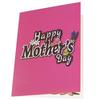 Unique 3D Flower Card Mother’s Day 3D Blessing Card DIY Blessing Message Unique Decoration for Holiday Special Day