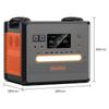 Brand New 2500W Portable Power Supply 2304WH Lifepo4 Battery Solar Panel Generator for Home Use with Flashlight Feature