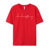 Electrical Engineering Heartbeat Inverter Custom Tshirts Discount Printing Cotton Men's Tops Tees Normal Top T-Shirts Wholesale