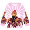Kids Boys Girls Anime Cartoon Bad Guys Printed Casual Long Sleeves T-Shirt Pants Trousers Clothes Set