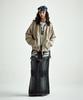 Thevinylhouse Mixed Collar Blouson Jacket Beige