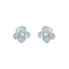 Sweet Blue Floral Enamel Stud Earrings – Korean Style Fashion for Women