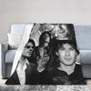 Damon Salvatore The Vampire Diaries Blanket Flannel Ian Somerhalder Portable Ultra-Soft Throw Blankets Car Bedding Throws