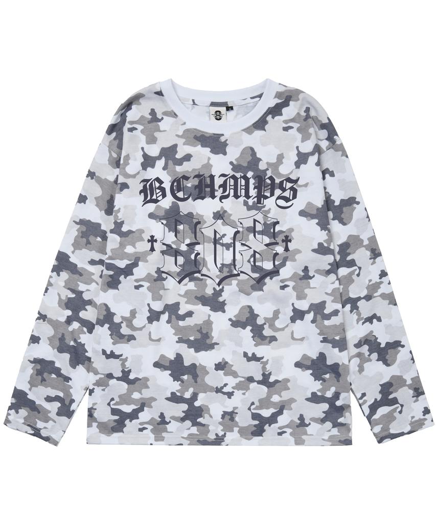 BORN CHAMPS [3 Colors] 808Tribal Oversized Camo Long Sleeve B25St56