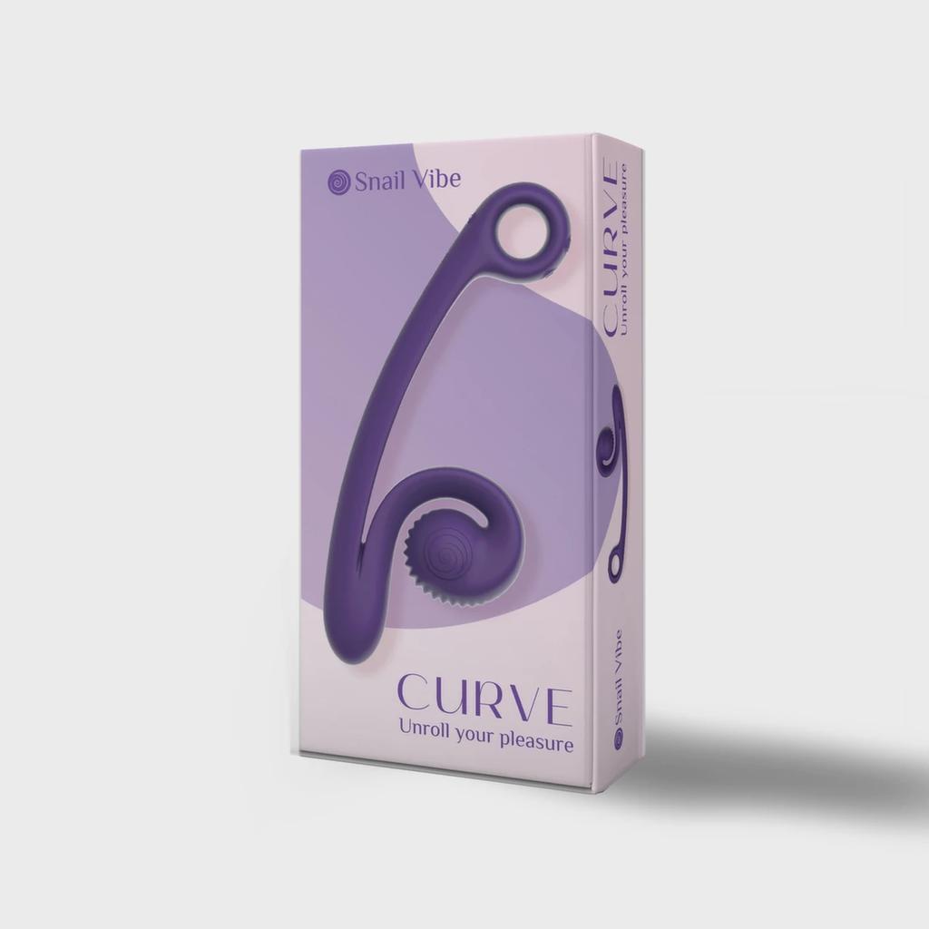 Snail Vibe - Curve Purple G-Spot Stimulating Dual Vibrator