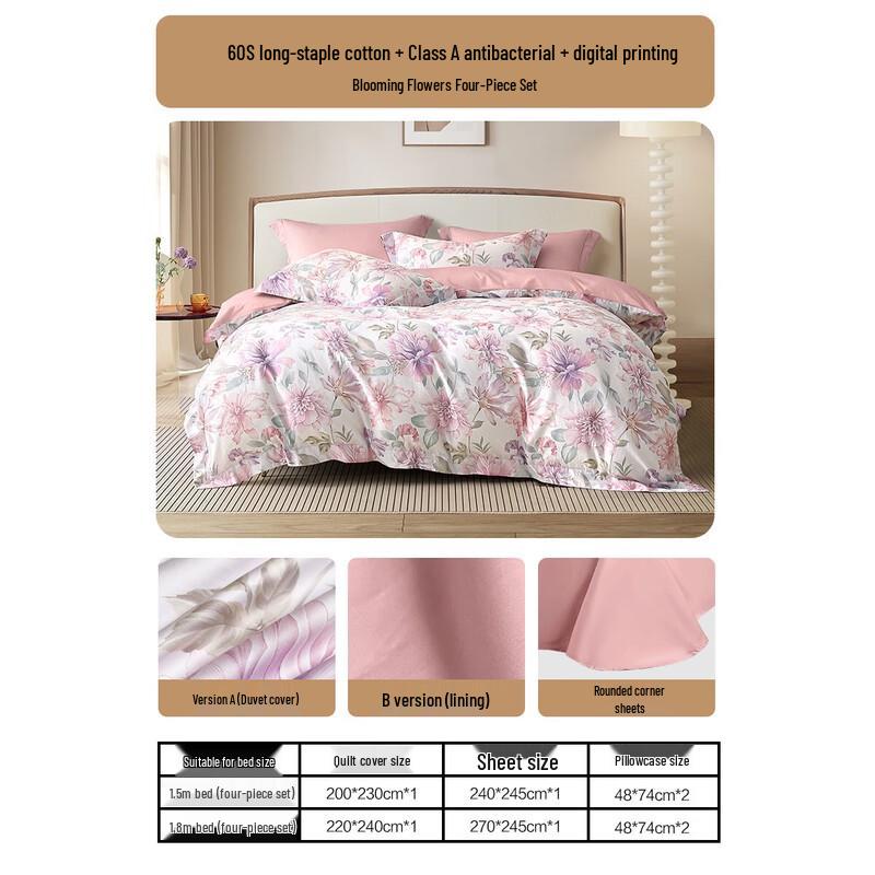 

Mercury Home Textiles 60TC Long-Staple Cotton Bedding Set