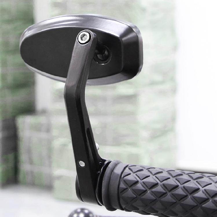 2 Peças Espelhos Retrovisores Universais 7/8" 22mm para Guidão de Motocicleta Scooters Espelho Retrovisor