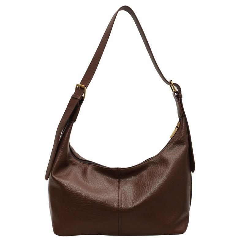 Fashionable Cross-border Bag Women s Bag 2023 New Winter Solid Color Large Capacity Shoulder Bag Light Luxurious Trend Underarm Bag кофейный