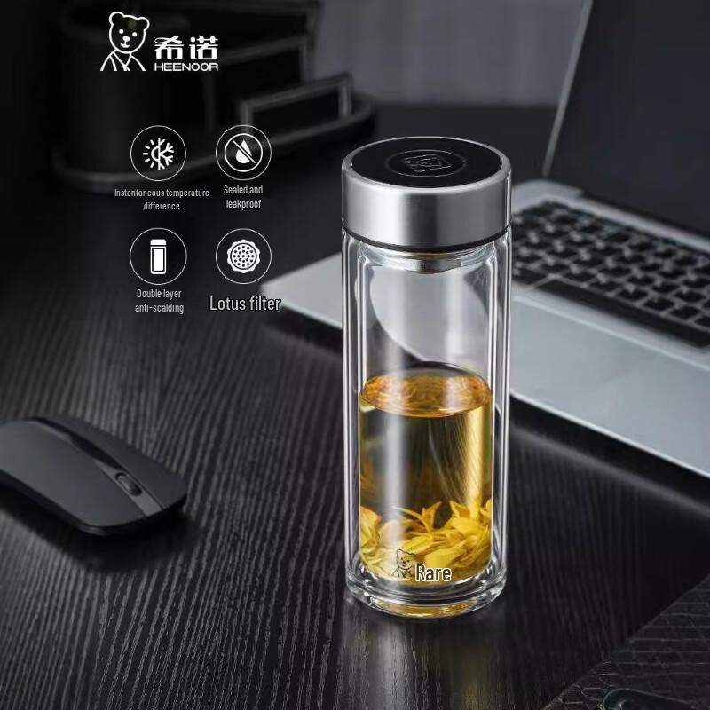 Xinuo Double-Layer Glass Tea Infuser Bottle