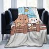 Bear Cartoon Cute Bubu Dudu Blanket Flannel Winter Portable Soft Throw Blankets for Home Couch Bedding Throws