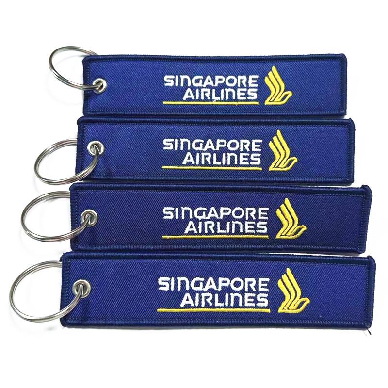 Double-Sided Embroidered Keychain: Personalized Polyester Bag Accessory Pendant