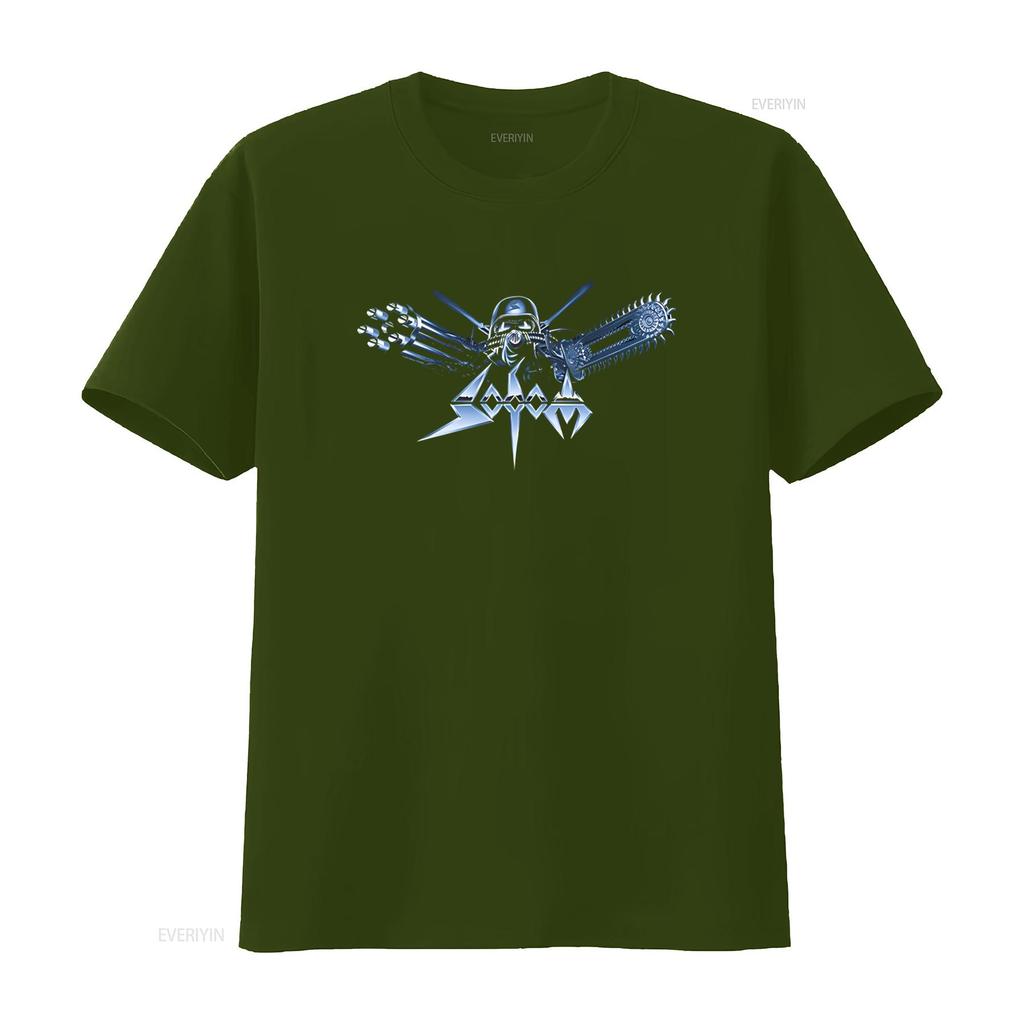 Sodom Knarrenheinz Logo T Shirt for Men Heavy Metal Band Design High Quality Print Vintage Washed Stretched