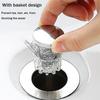 Basin Spring Core Bathroom Sink Plug Pop-Up Bounce Core Basin Drain Filter Shower Sink Strainer Practical Bathroom Hardware