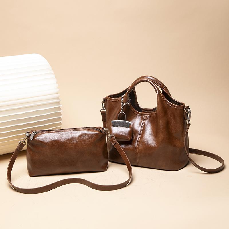 Retro Bucket Handbag for Women  Sophisticated Texture  Elegant and Versatile  Single Shoulder Crossbody Bag