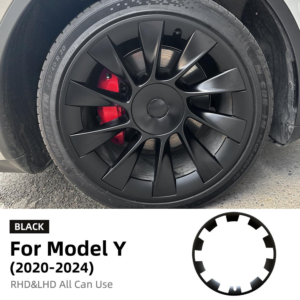 20 Inches Wheels ABS Rim Guard Rim For Tesla Model Y 2025-2020 Car Hubcap Cover Hubcap Patch Scratch Proof Hub Cap Trim