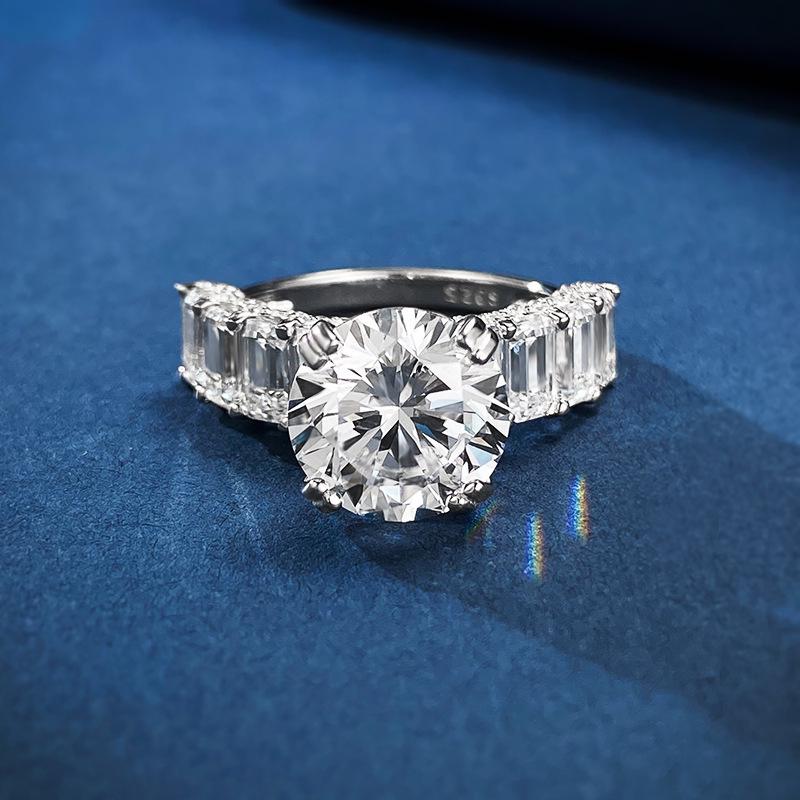 

Xiancan Jewelry 2024 Стиль для трансграничной торговли Имитация бриллиантов Полный ряд 10 мм Кольцо - Горячий новый дизайн Size 7