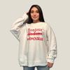 2024 European Style Women's Versatile Printed Pullover Sweatshirt - Loose, Thickened, Plus Velvet, Autumn/Winter Fashion, Round Neck.