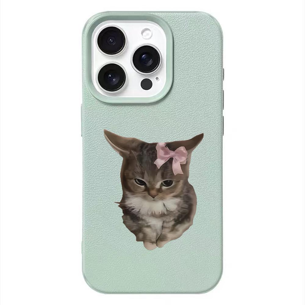 Bowtie Cat  Phone Case For IPhone 17 16 15 Plus 11 13 12 14 Pro Max 16e 17 Air Soft  Silicone Cover Shockproof Cases