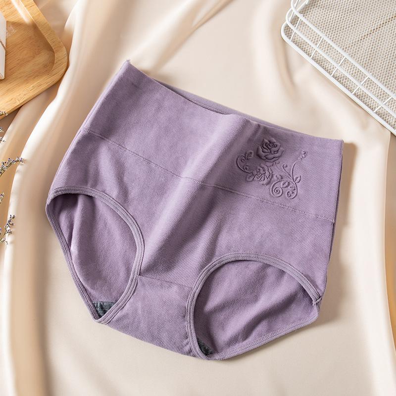 

Хлопковое женское нижнее белье со средней талией и принтом, плотное дышащее простое и стильное нижнее белье большого размера XXXL